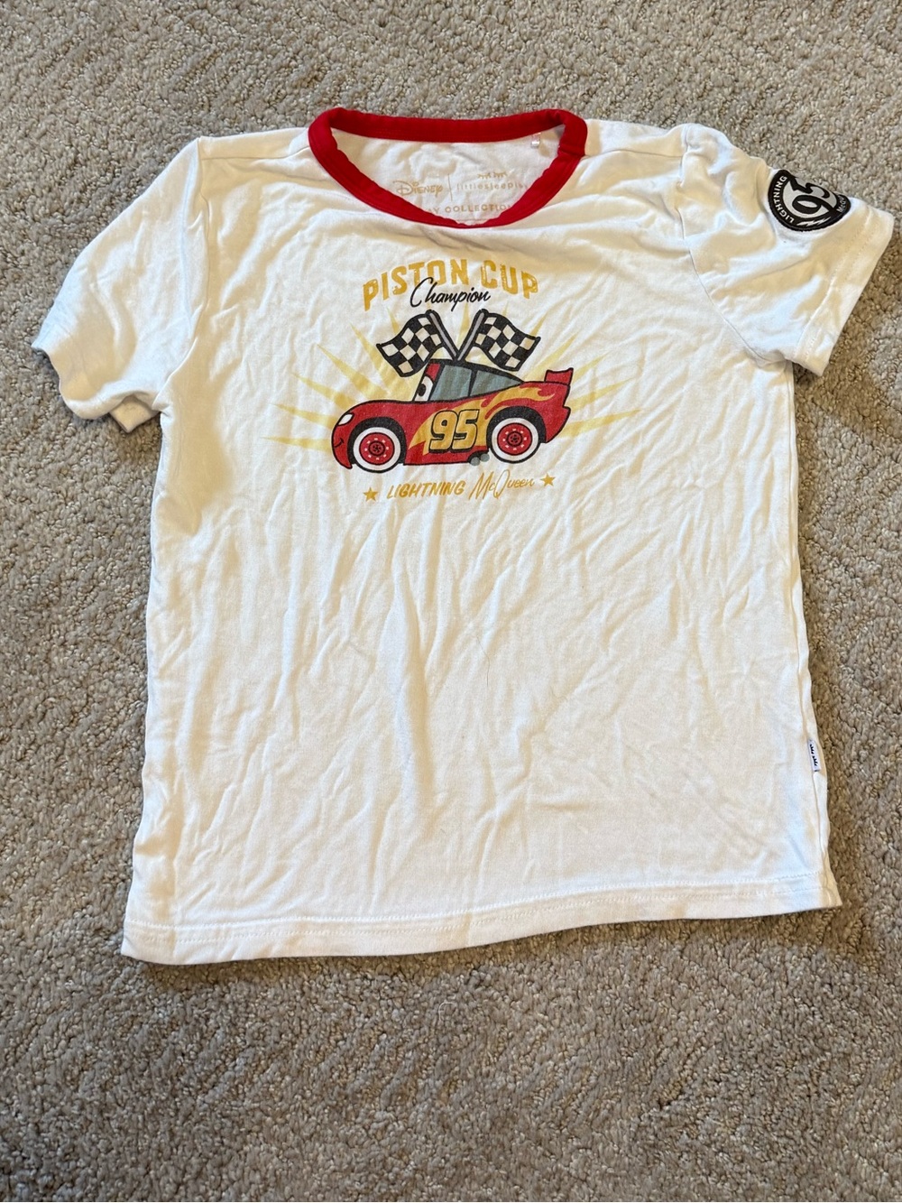 Disney x Little Sleepies Lightning McQueen Cars Bamboo Tee 3T
